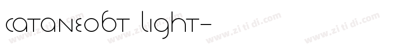 CataneoBT Light字体转换